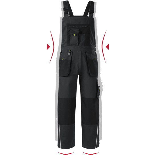 Ranger W04 - Spodnie robocze ogrodniczki męskie